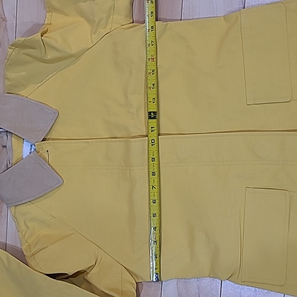 Isaac Mizrahi women's size small yellow thin cloth jacket - Picture 5 of 6